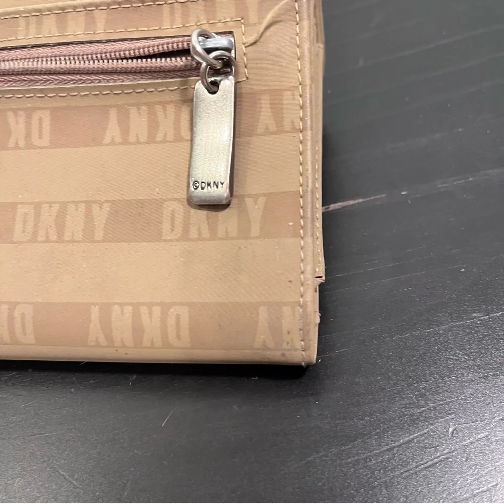 DKNY Beige Logo Wallet